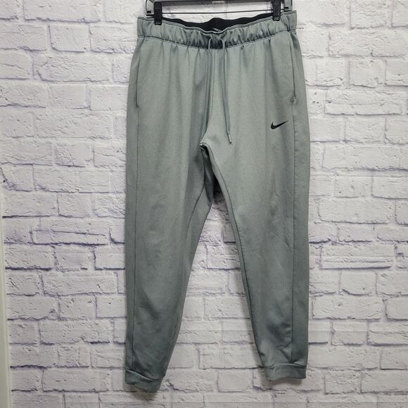 Nike Performance Jogger Sweatpants Size L Fleece Lined Athletic Training Workout - Picture 1 of 8